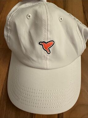 Men’s Birddogs  White Cap with Small Orange Embroidered Accent